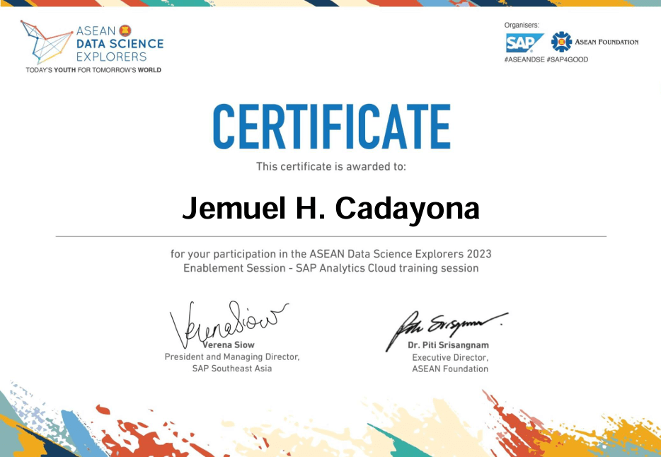 Enablement Certificate