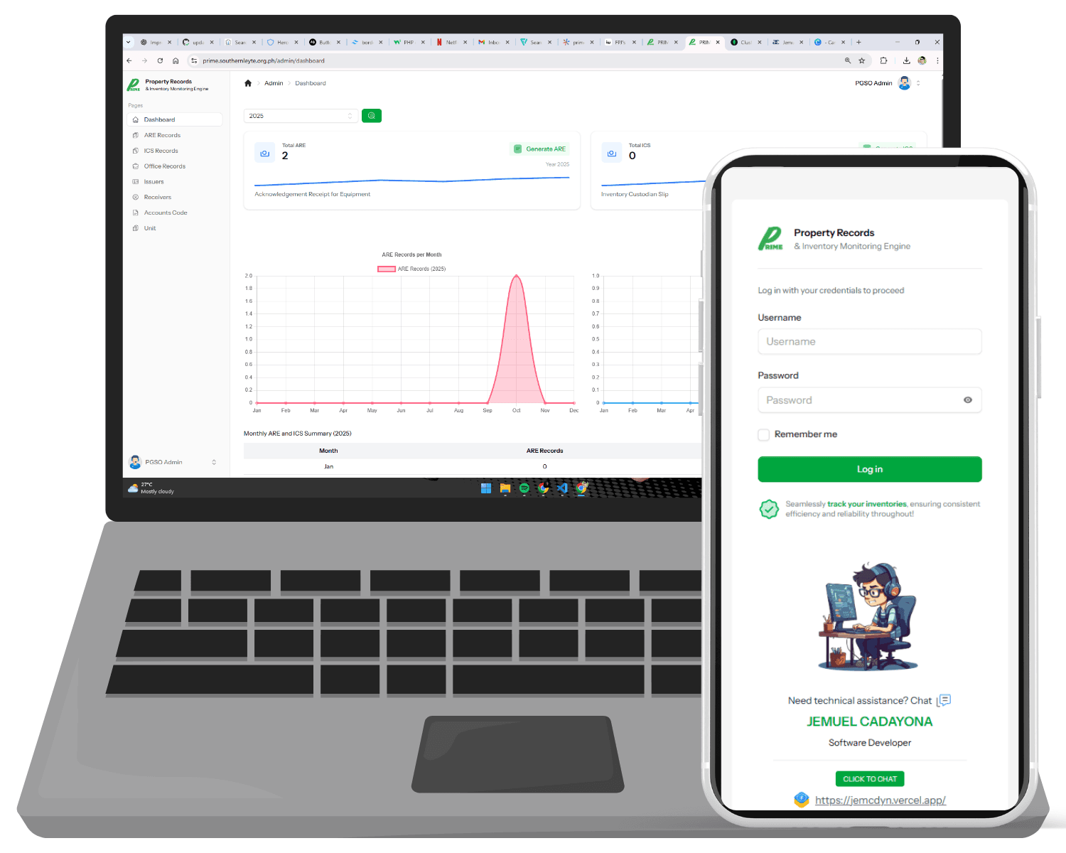 Property Records & Inventory Monitoring Engine